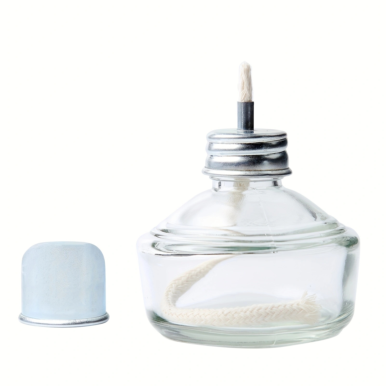 Lámpara quemadora de Alcohol de vidrio grueso duradero, con cubierta, cristalería de calefacción de laboratorio para artículos dentales, equipo de calefacción, 1 ud.