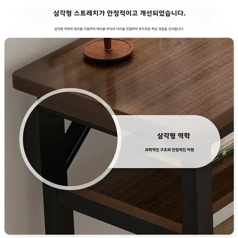 Desk Student Learning Modern Simple Double Desk Rental Room Simple Computer Table Narrow Wall Long Table