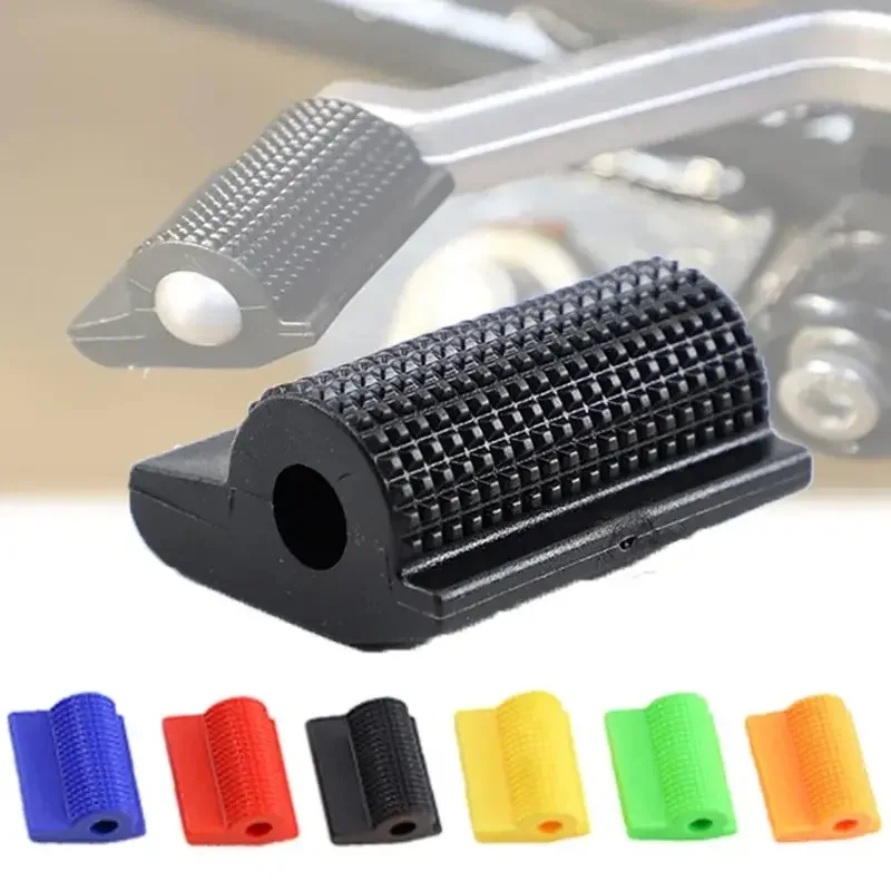 Palanca de cambio de marchas Universal para motocicleta, cubierta de goma para Pedal, clavija de pie antideslizante, accesorios de Gel para Honda Kawasaki Yamaha