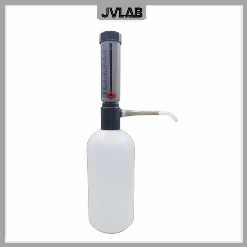 Lab Bottle Top Dispenser Economic Semi-automatic Liquid Dispenser Sleeve Type 5-25 ml Adjustable Liquid Adder Without Bottle