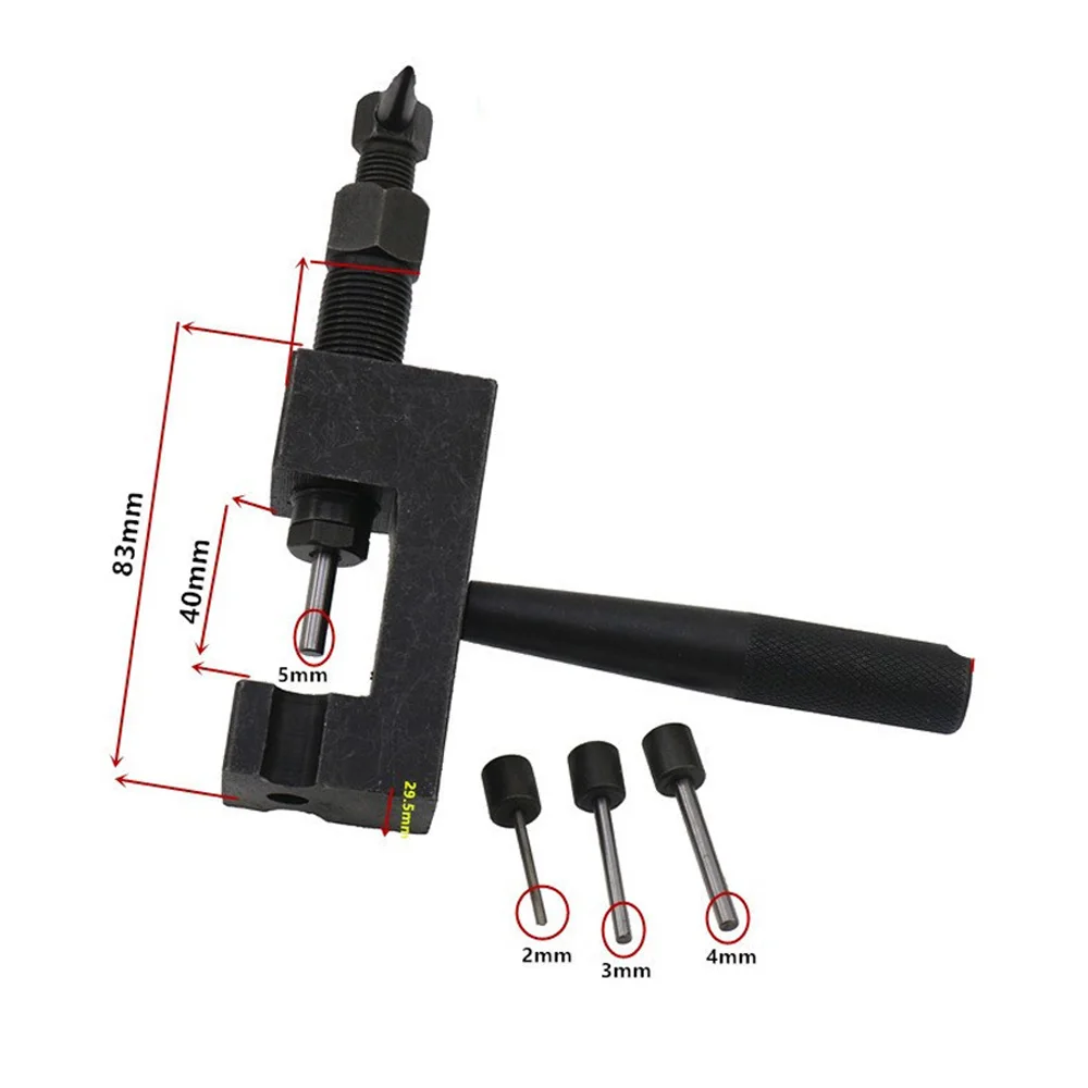 Motorcycle Chain Breaker Riveting Tool 6 pins Chain Cutter Riveter Bike Chain Pin Press Handle For 415/420/428/520/525/530/630