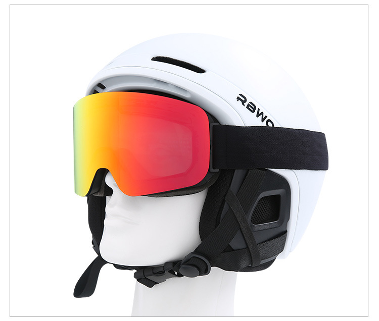 Big Ski สโนว์บอร์ดแว่นตาผู้หญิงผู้ชายเล่นสกีแว่นตาหน้ากาก UV 400 หิมะป้องกันแว่นตาผู้ใหญ่ Double Anti-FOG ทรงกระบอก