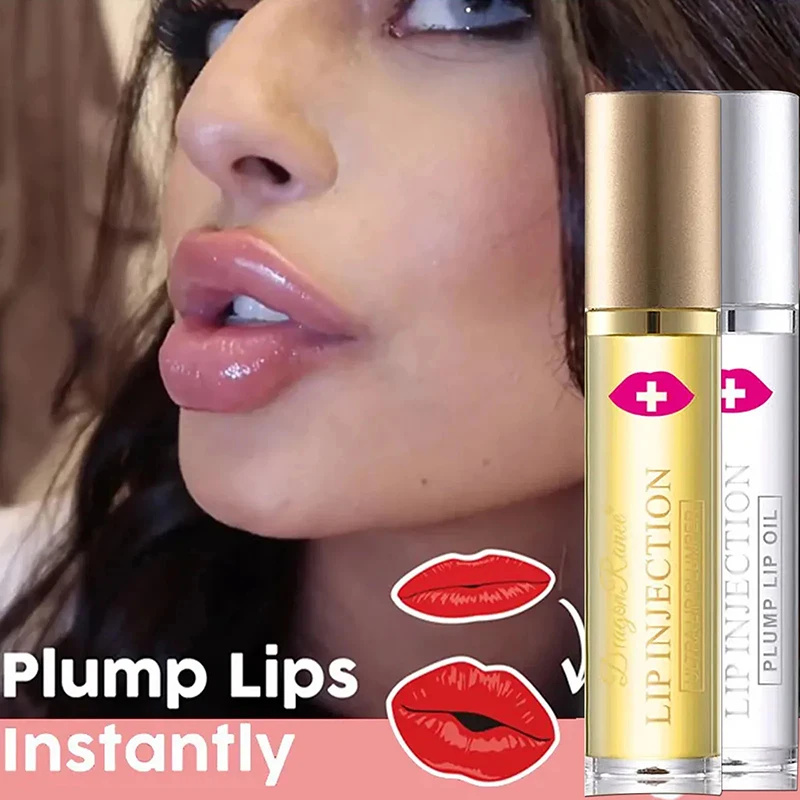 น้ําผึ้ง Lip Volumising Enhancer Plumper น้ํามันช่วยลดริ้วรอย Moisturizing ลบผิวที่คล้ํา Delicate Lip Care Serum Lip เครื่องสําอางค์
