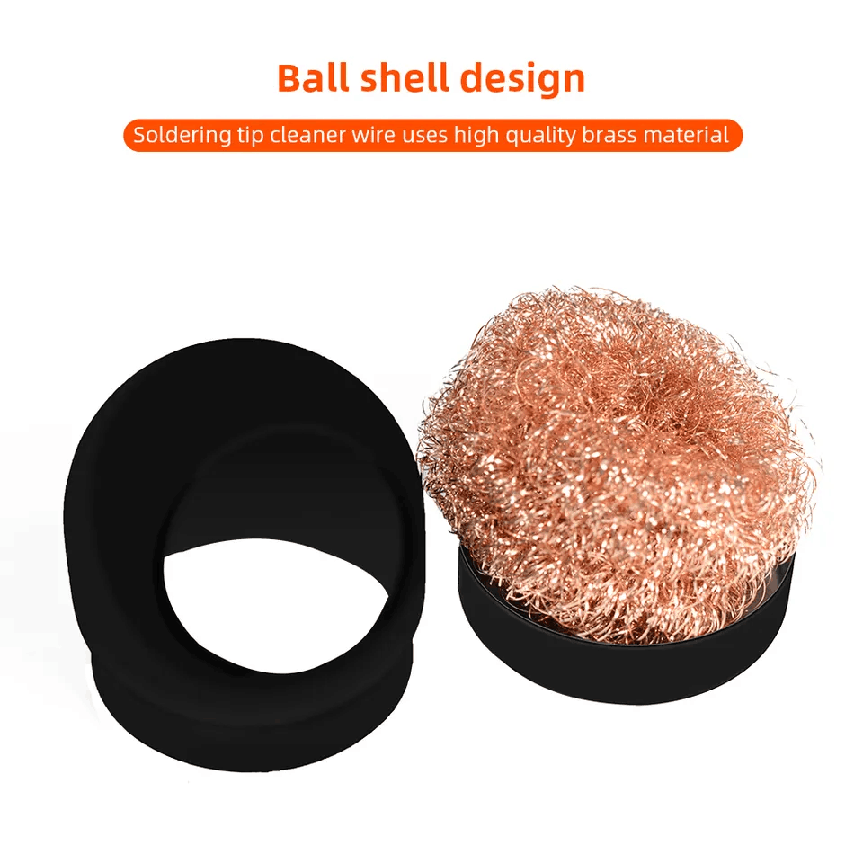 Soldering Iron Tips Cleaner Wire Brush with Stand Holder Set Repair Tool Welding Soldering Solder Iron Cleaning by BeBosLook