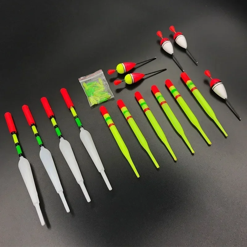 1Set (15Pcs) Portable Fishing Float with Multiple Size Combinations Suitable for Most Fish Hunting Outdoor Fishs Equipment