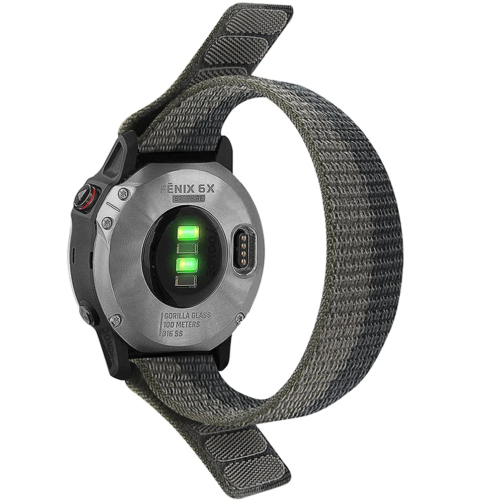 26 มม.22 มม.สําหรับ Garmin Fenix E 8 47 มม.51 มม.7 7X Pro/Enduro 3 2/Epix QUICK RELEASE สร้อยข้อมือ HOOK LOOP ไนลอนกีฬานาฬิกา