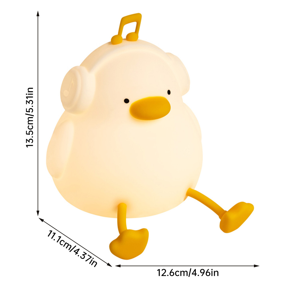 Silikon Ente Licht LED Touch Sensor Nachtlicht Dimmbare Baby Schlaf Lampe mit Timer Wiederaufladbare Pat Licht Schlafzimmer Nachttisch Lampe