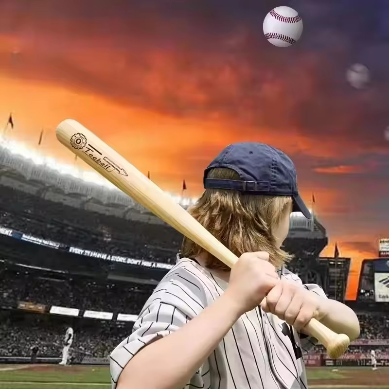 Professionele hardhouten honkbalknuppel 21-29 inch massief hout voor sporttraining thuis auto verdediging persoonlijke zelfverdediging