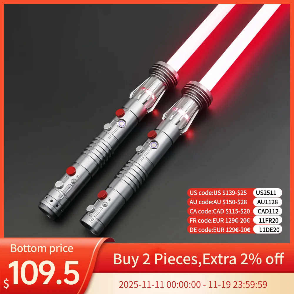 TXQSABER Специальное издание Darth maul Heavy Dueling Световой меч Bluetooth Цвет Черный Friday Blaster Косплей Лазерный меч Игрушки
