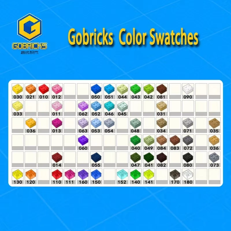 Gobricks 10 Chiếc Mộc Phần Tương Thích Với 3005 30071 Gạch DIY Assmble Đồ Chơi Trẻ Em Khối Xây Dựng Kỹ Thuật Đồ Chơi Xếp Hình quà Tặng
