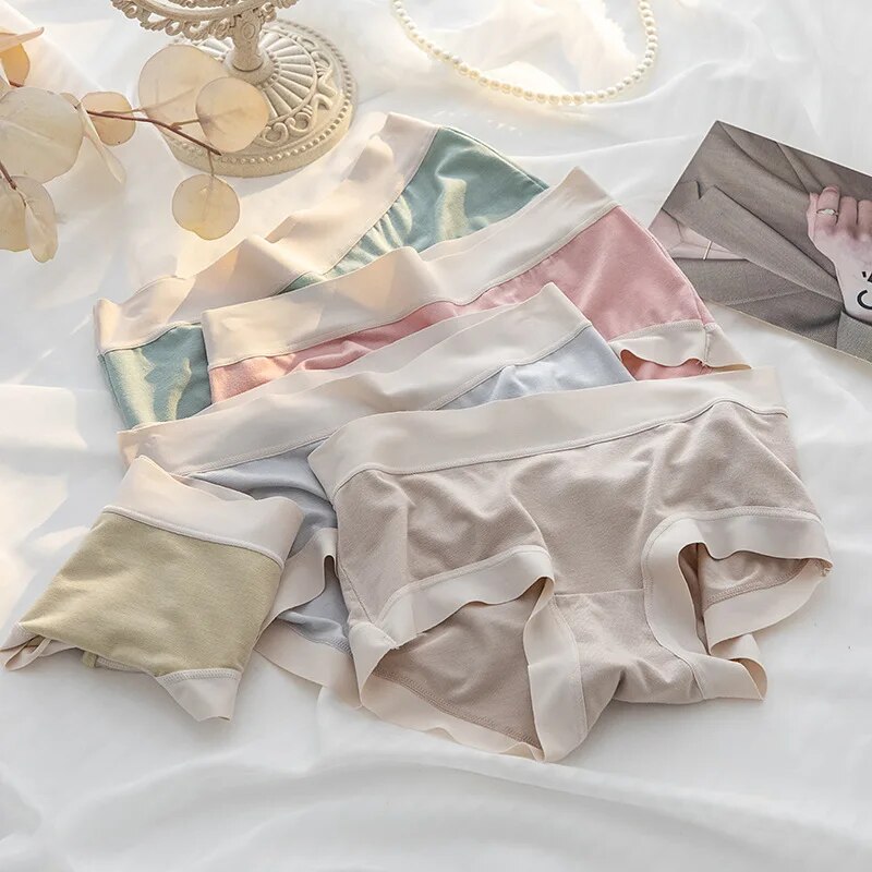 4 Pz/set Mutandine da Donna Biancheria Intima Modale Femminile Confortevole Senza Soluzione di Continuità Lingerie Sexy Intimo Mutande Slip Ragazze Solido M-XL
