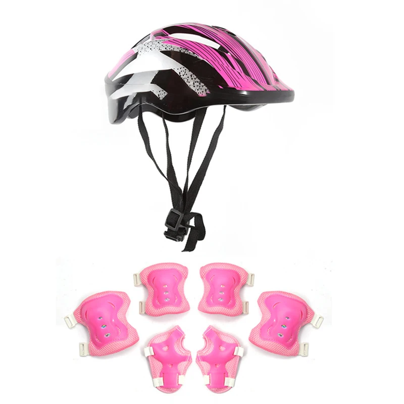 Conjunto de casco de seguridad para niños y niñas, rodilleras y coderas adecuadas para ciclismo, bicicletas de equilibrio, patinaje sobre ruedas, ATV, BMX 456789101112