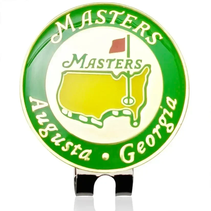 Marchio per pallina da golf con pennarello magnetico per cappello da golf Mappa degli Stati Uniti Fiore bianco Pennarello da golf Ausili per l'allenamento per ragazzi Ragazza Regalo per golfisti per bambini