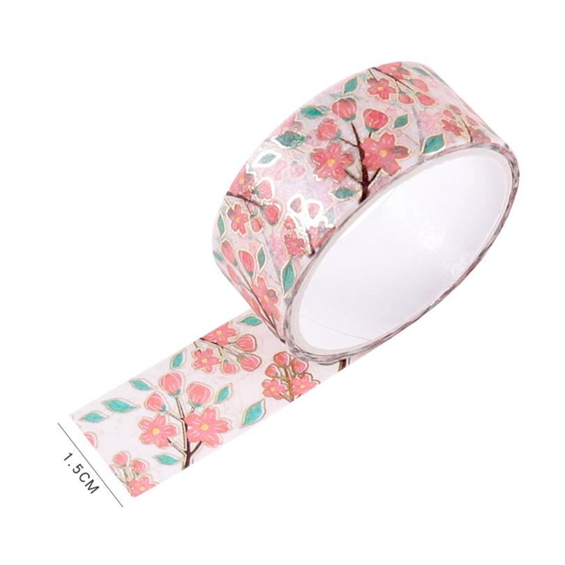 12Pcs 사쿠라 Washi 테이프 스크랩북 용품 마스킹 테이프 Cinta Adhesiva Decorativa 학교 용품 일기 장식 Washitape