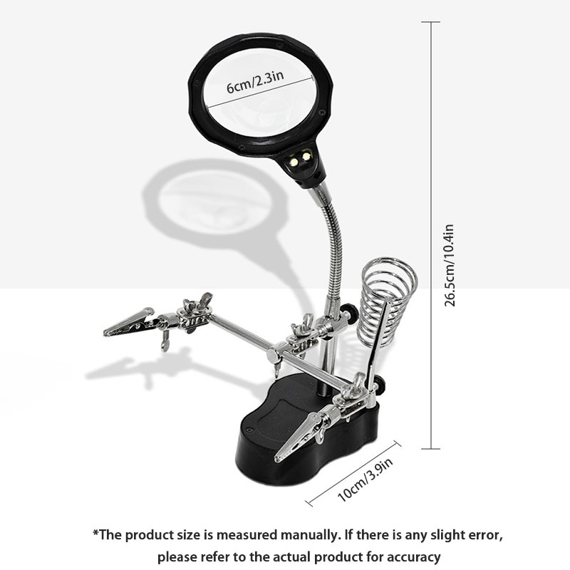 1 Set Repair Auxiliary Strap Light Magnifying Glass Mobile Phone Motherboard Digital Device Maintenance Tool Table