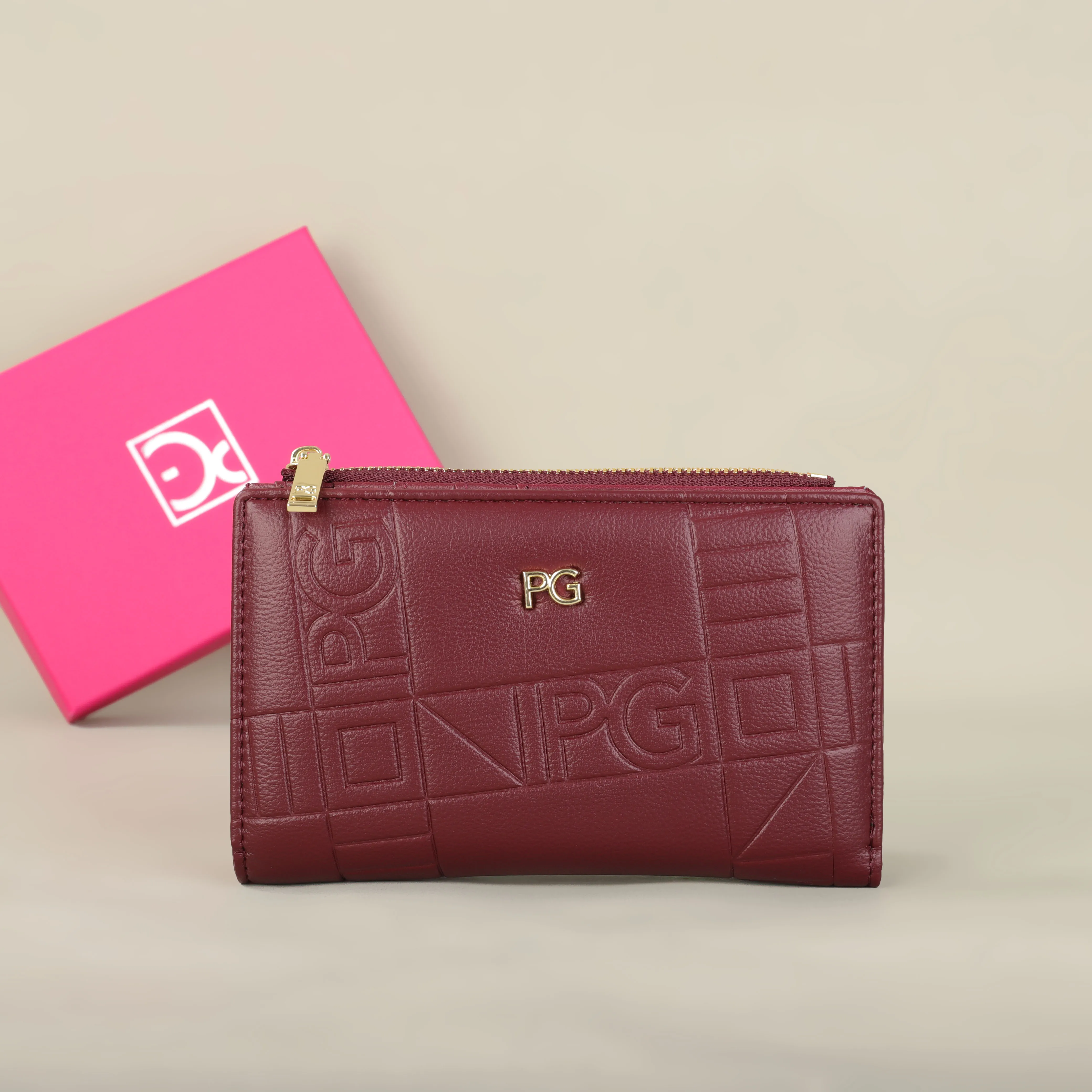PG wallet Fashion Classic Retro Women's Universal Wallet Letter Printed Portable Card Bag Zero Wallet Wallet
