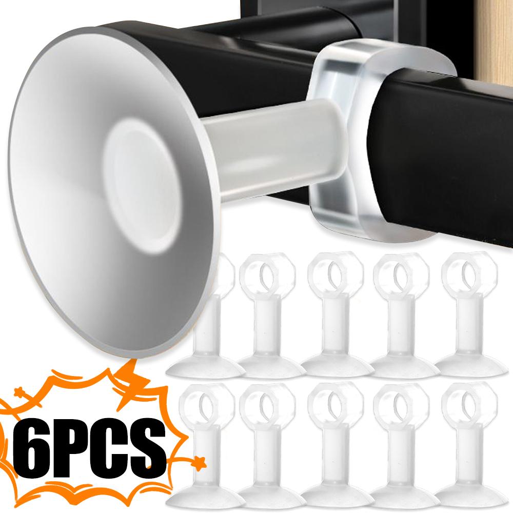 Дверной стопор, прозрачная резиновая присоска для предотвращения столкновений, бесшумная противоударная защита Porte Pad, улучшение дверной ручки, защита стены