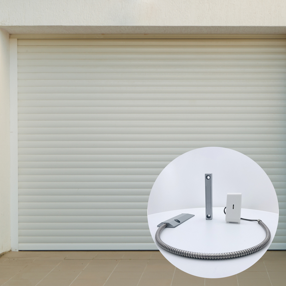 Sensor de puerta de persiana enrollable inalámbrico, Detector magnético para puertas de garaje, interruptor de engrosamiento, sistema de alarma para el hogar antirrobo de 433MHz
