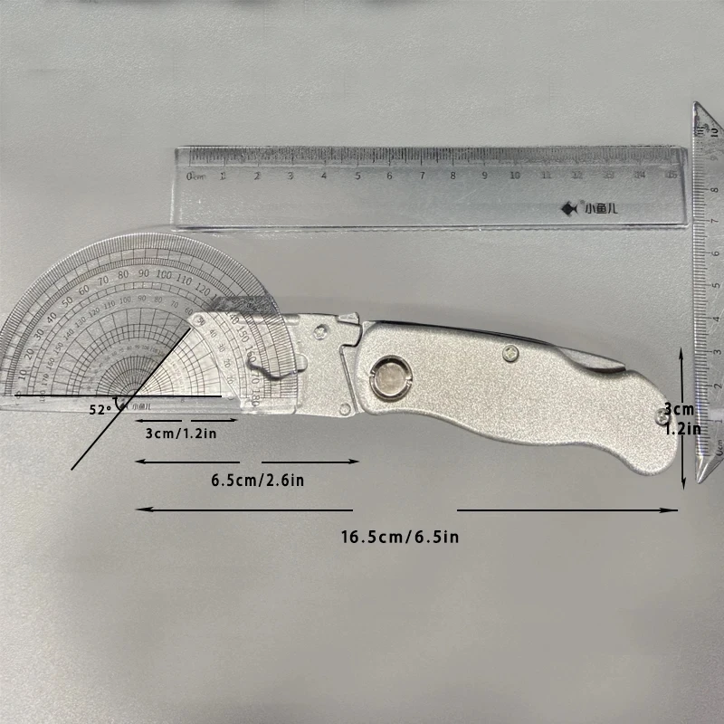 Coltello multiuso Coltello pieghevole Manico in plastica di alluminio Taglierina per cavi tascabile Lama per coltello da tappeto resistente con set portatile di blocco