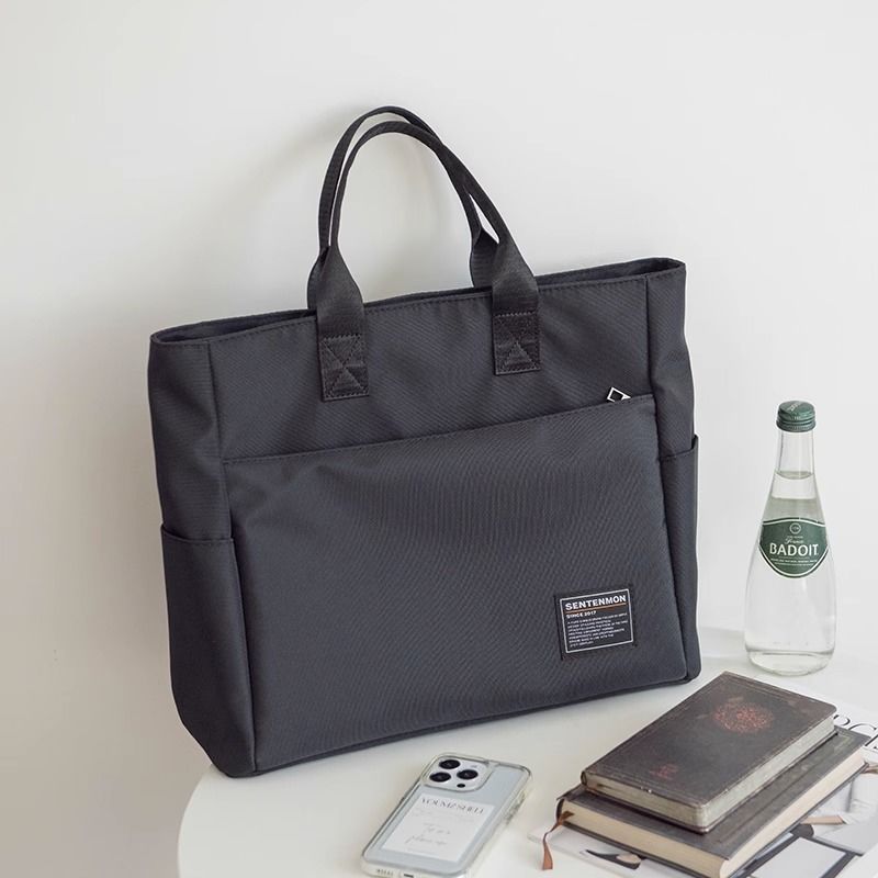 Briefcase Male Oxford Canvas Commuter 14 Inch Computer Bag Female Business Office Out of Fashion File Handbag