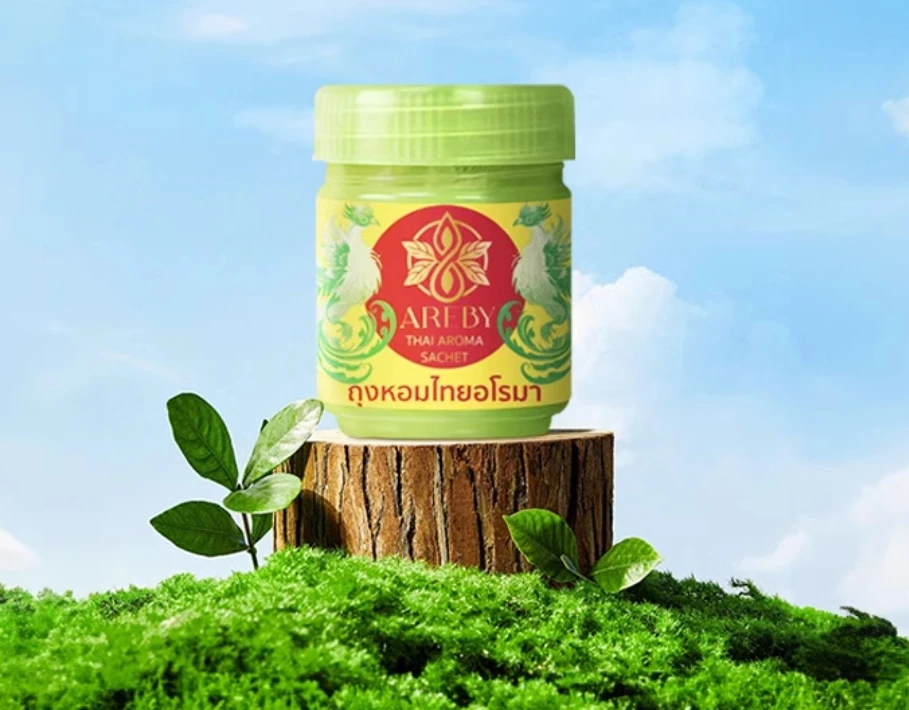 1 Uds. Enfriador de flujo de nariz refrescante esencias refrescantes inhalador inhalante a base de hierbas tailandesas AREBY tradicional