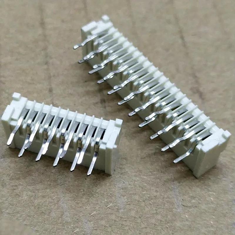 10PCS 1.25mm Pitch Single-sided Contact FFC/FPC Flexible Flat Cable Socket Right-angle Plug/Pin Unlocked FPC Connector
