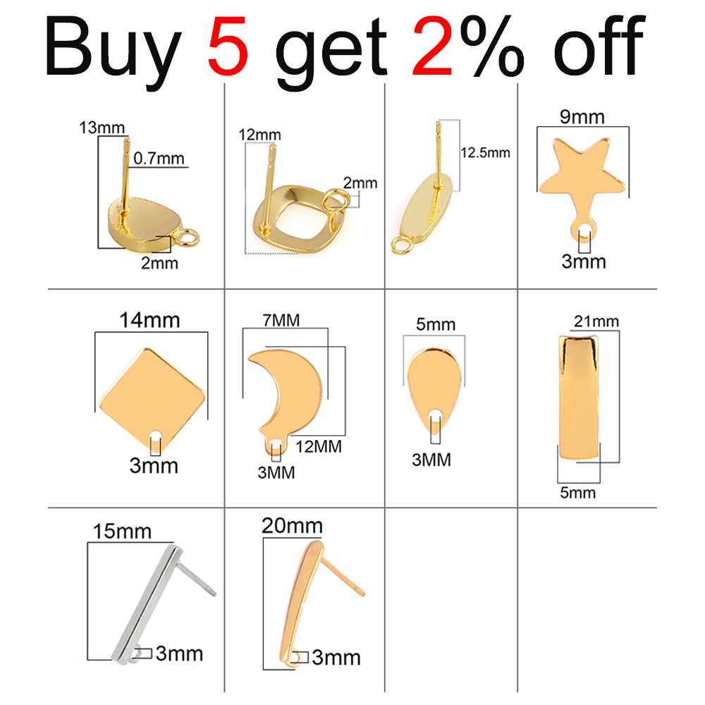 20 50 個ステンレス鋼のイヤリング所見低刺激性フックイヤーワイヤージュエリー作成用品 DIY イヤリングを自分で作る