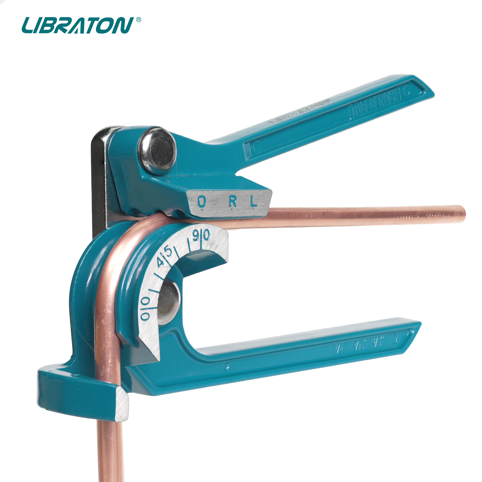 LIBRATON Tube Bender, Pipe Bender, 3-IN-1, 1/4"(6mm), 5/16"(8mm), 3/8"(10mm), สําหรับทองแดง, ทองเหลือง, อลูมิเนียมและท่อเหล็กบาง