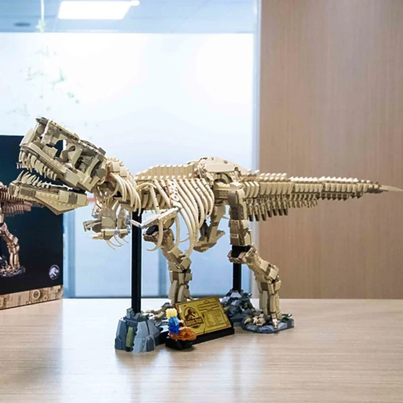 2025 nuevo 76968 dinosaurio t-rex fósiles tiranosaurio Rex bloques de construcción dinosaurio parque mundial juguetes para niños regalos de cumpleaños