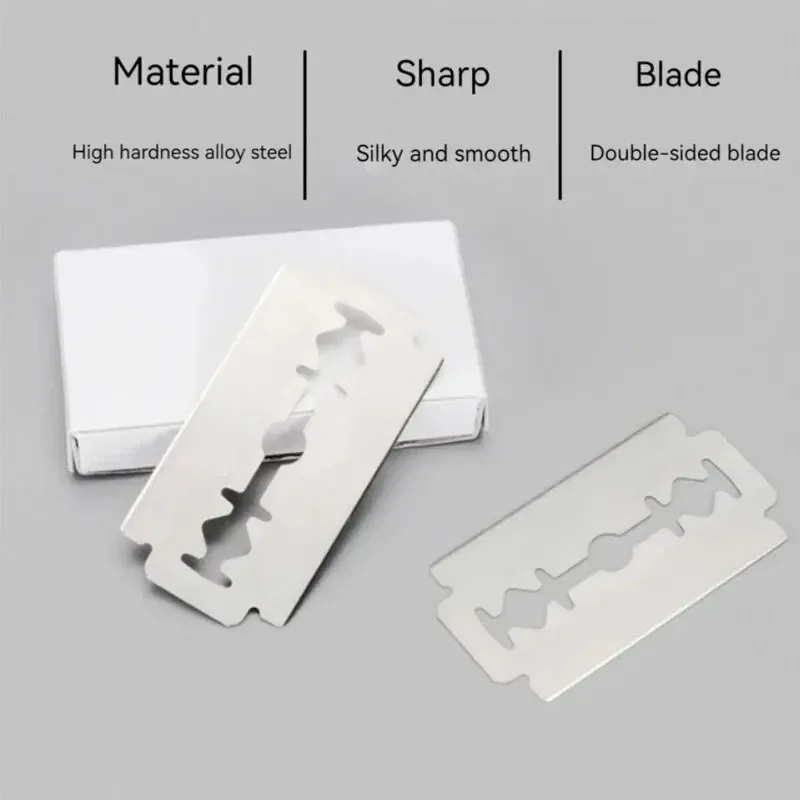 10PCS Razor Blade Stainless Steel Scraper Cleaning Without Rusting Compact And Portable Head Shavers For Bald Men For Home