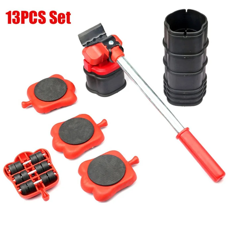 Đồ Nội Thất Di Chuyển Vận Chuyển Con Lăn Bộ Nặng Nâng Vận Dụng Cụ Ròng Rọc Đồ Nội Thất Mover Con Lăn Bánh Xe Thanh Loại Bỏ Nâng