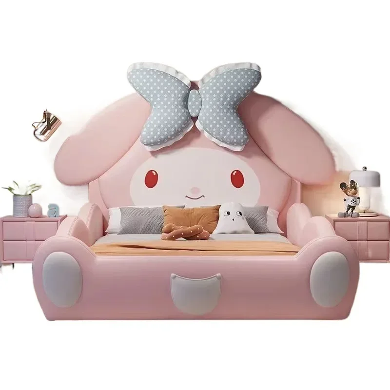 Modern Princess Children Bed Furniture Set Different Size Multi Functional Girl Children Bed