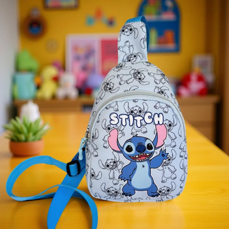 Torba na ramię Stitch, torba na klatkę piersiową z kreskówką, lekka i trwała, modna torba na ramię do codziennego użycia w dojazdach do pracy