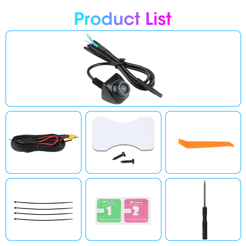 AHD 1920x1080P CVBS 차량 170 °   자동차 후면보기 카메라 나이트 비전 Fisheye 골든 렌즈 HD 범용 역방향 12V IP68 방수