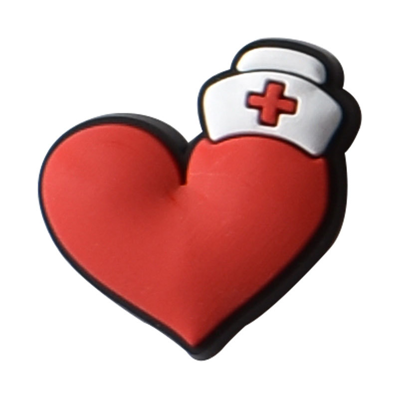 รองเท้าพยาบาล Charms สําหรับ Crocs อุปกรณ์เสริมพยาบาล Pins Clogs ชายหญิงกางเกงยีนส์เด็กผู้หญิง Badge Favors รองเท้าอุปกรณ์เสริม