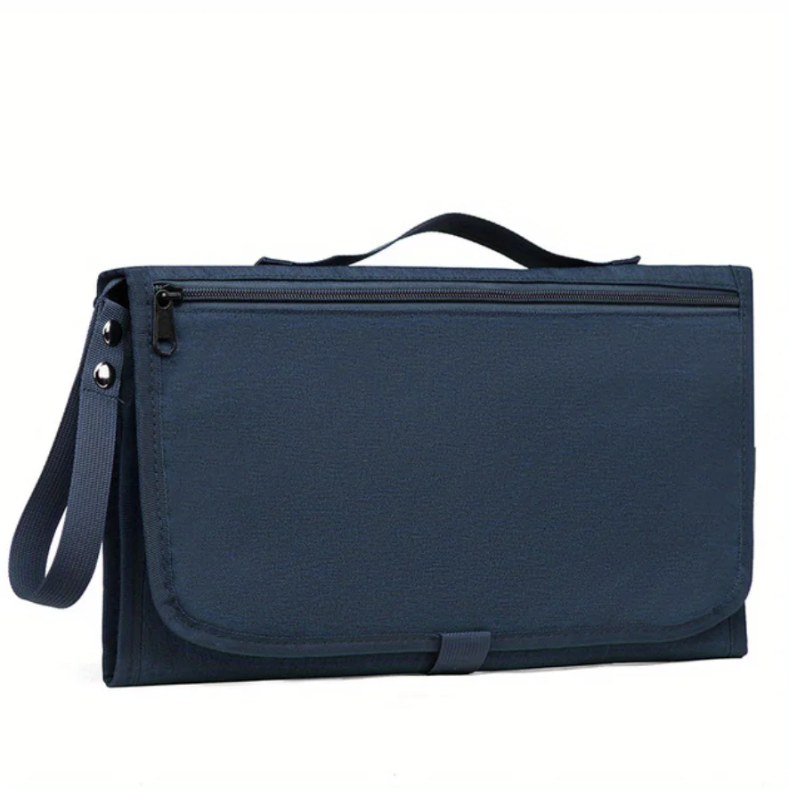 Almofada portátil para troca de fraldas: kit de estação de viagem à prova d'água com bolsos - presente perfeito para chá de bebê