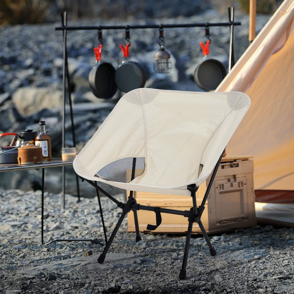 【Breeins】Foldable Camping Chairs Set Lightweight folding Chair Ultralight Backpacking Moon Chairs for Garden Picnic Beach