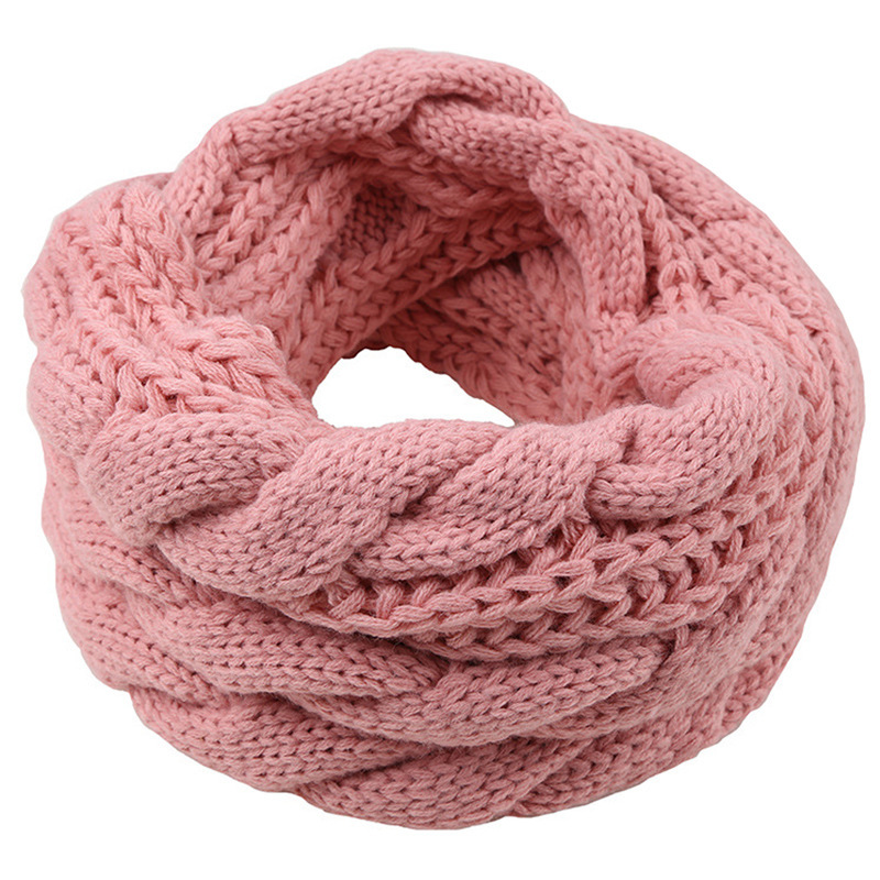 Männer Frauen Jungen Mädchen Dicker, gerippter Strick Winter Infinity Circle Loop Schal Kaltes Wetter Warmer Snood
