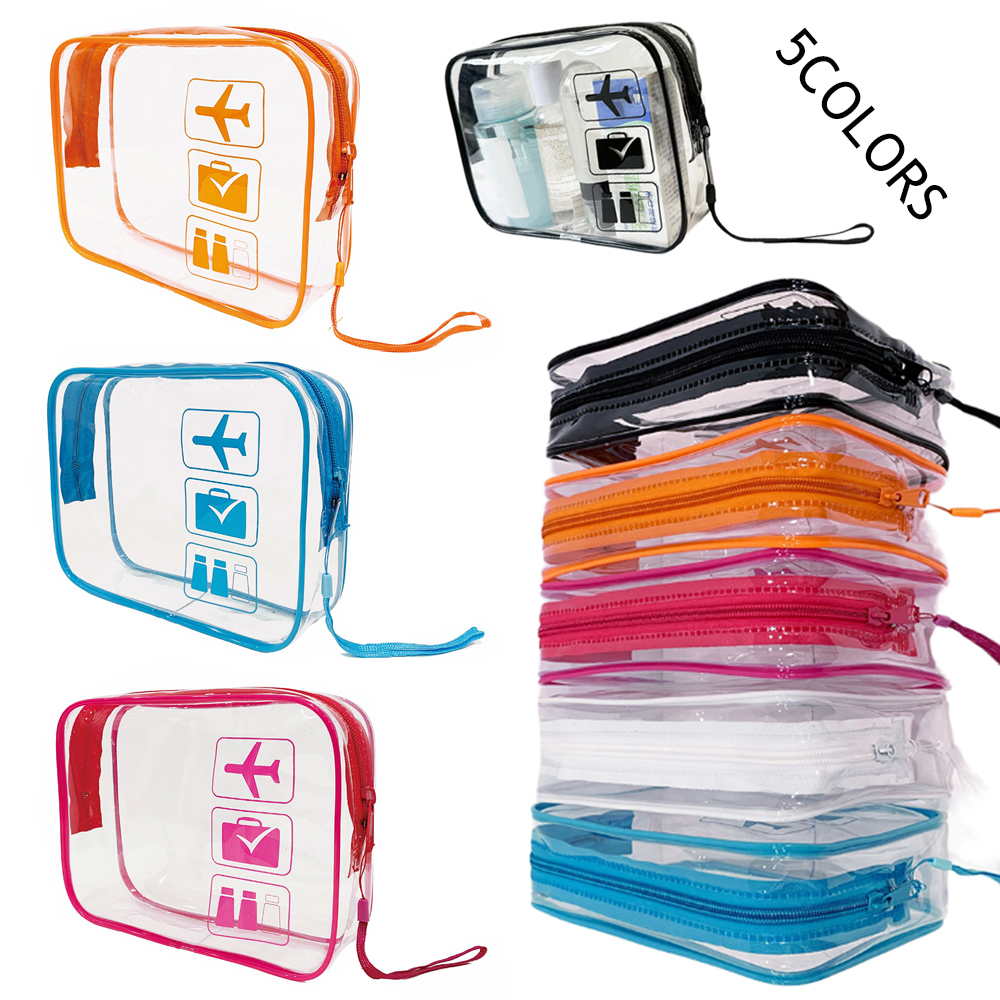 Organizer Case Travel Storage Organizer Bag rose redPVC Cosmetic Pouch Makeup Bag Bath Toiletry Bag Waterproof Transparent