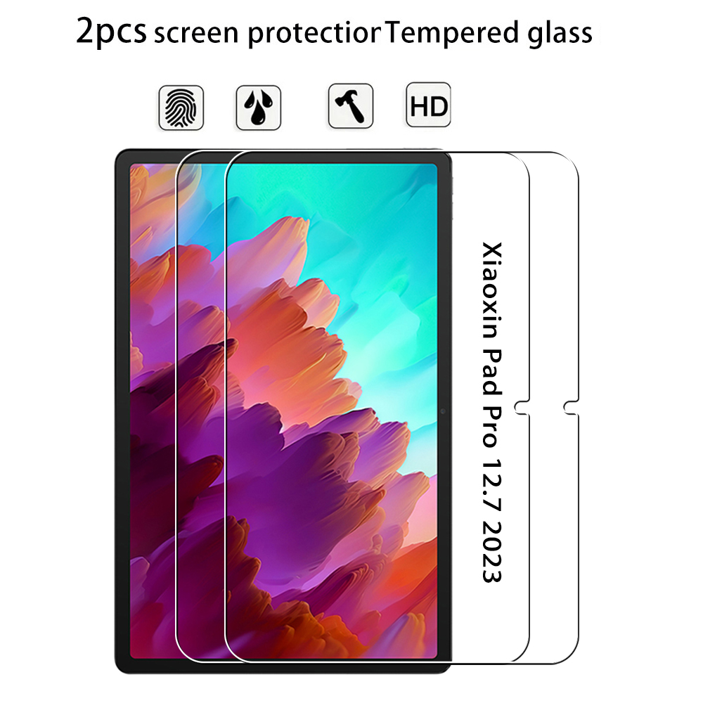 2PCS Gehärtetem Glas Für Lenovo Xiaoxin Pad Pro 12,7 2023 2024 2025 12,7 Screen Protector Für Xiaoxin Pad 2024 11 zoll Glas Film