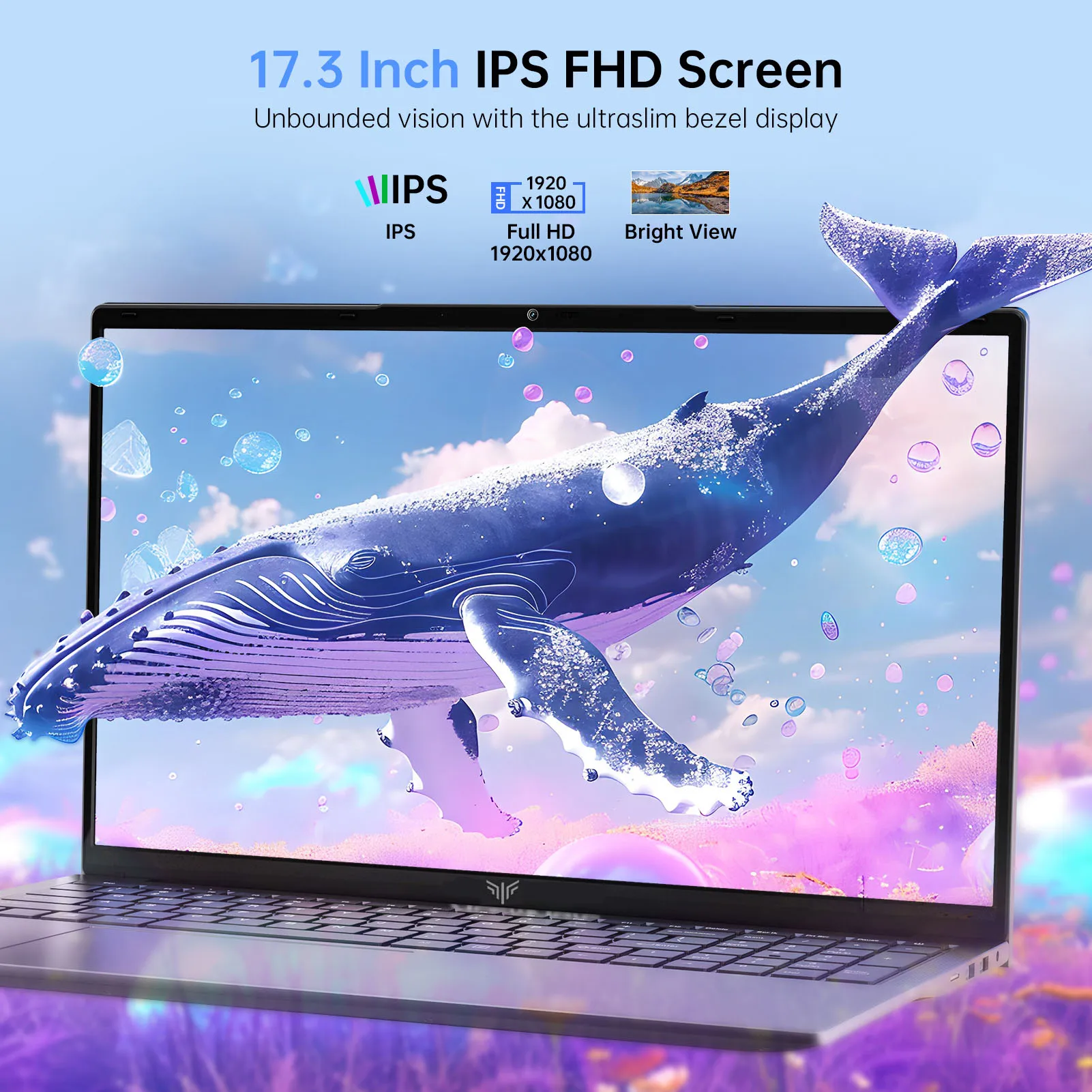 ACEMAGIC-laptop 17,3-inch FHD-laptop Intel Alder Lake N97 16 GB RAM 512 GB SSD Windows 11 Pro-notebook 180 °   Flipcomputer Wifi5 BT5.0
