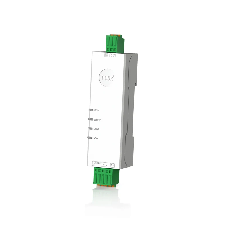 PUSR RS485 RS232 Ethernet para CAN Converter CANBus para filtragem de dados seriais Vários modos Design industrial USR-CAN114/112/115