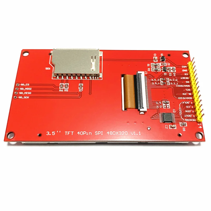 Módulo de exibição LCD IPS TFT SPI de 3,5 polegadas 320RGBx480 ST7796 com/sem tela sensível ao toque ESP32