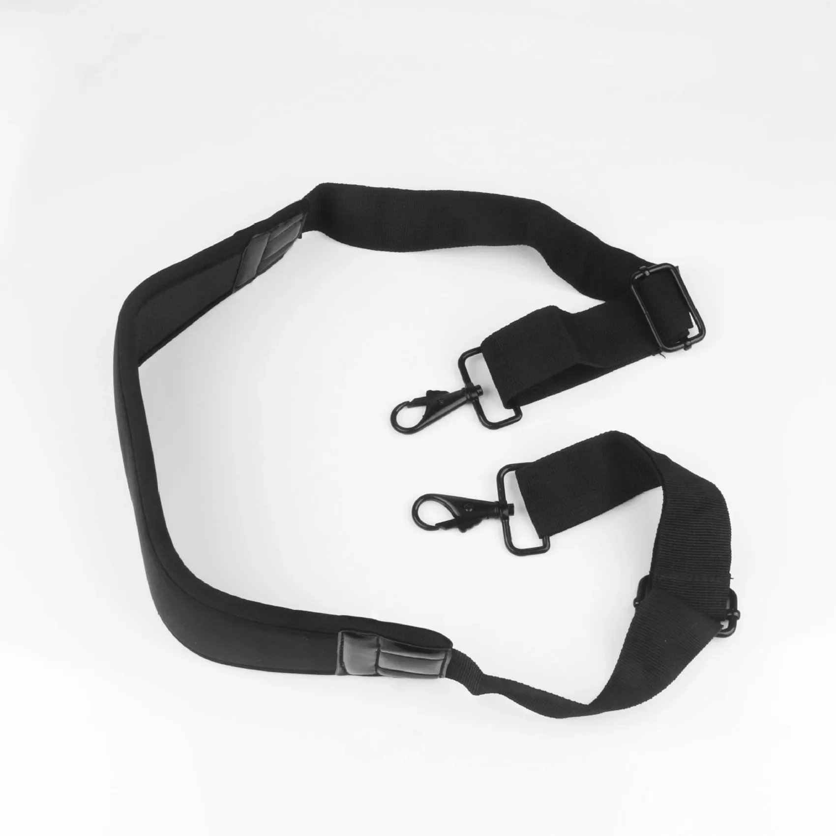 Tracolla regolabile nera con doppi ganci per borsa stabilizzatrice per fotocamera per computer portatile Canon Nikon