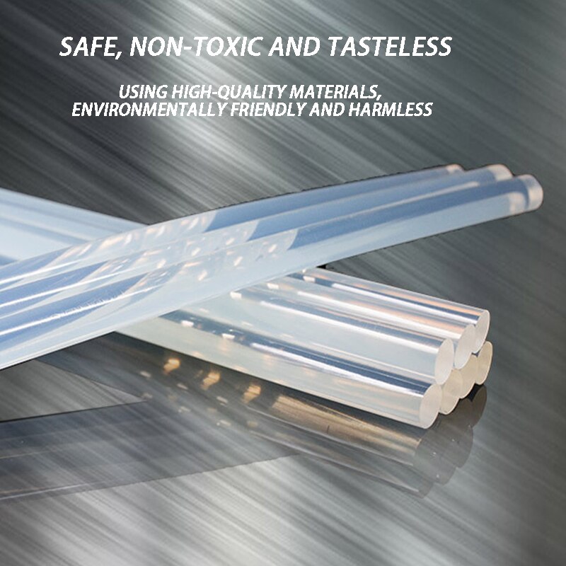 60PCS 7MM Haute Viscosité Transparent Hot Melt Adhésif Super Bâton Adhésif Résistant À Haute Température Hot Melt Bande Adhésive