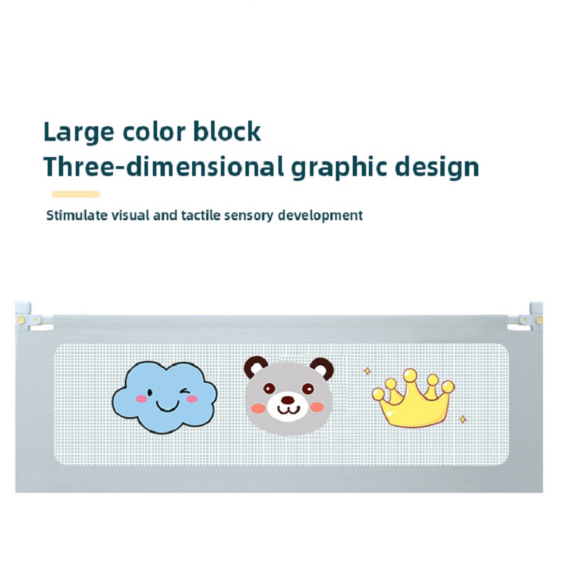 赤ちゃんと子供のための安全ベッド,漫画の寝室の保護,落下防止,フェンス,1