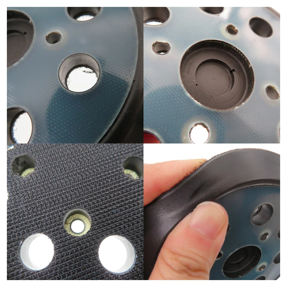 5 Inch 8 Holes Replacement Sanding Pads 1 Pcs Universal Hook and Loop Sander Pad Orbital Backing Plates for Ryobi 030157001018