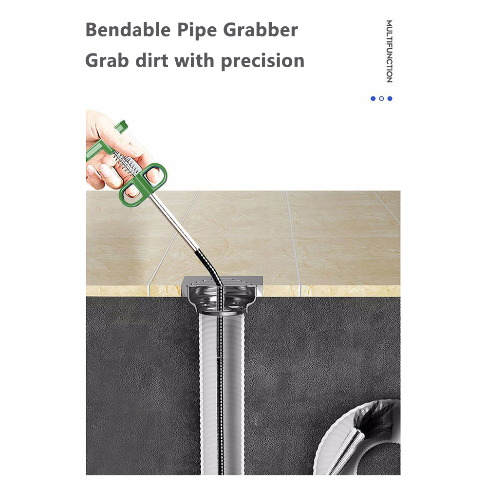 60/90/200cm Bend Curve Grabber Spring Grip Tool For Home Kitchen SinkGarden Usage 4 Claw Flexible Long Reach Pick Up Assist Tool