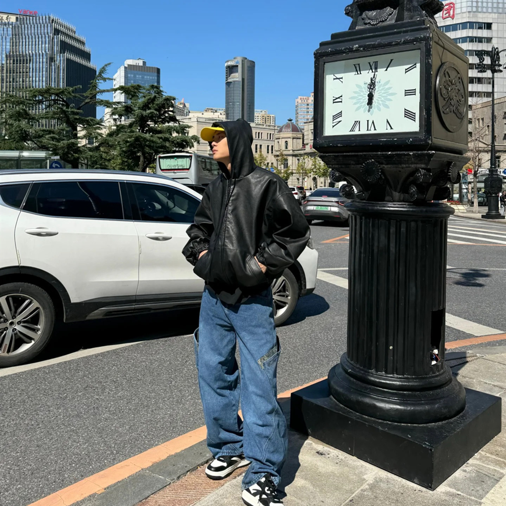 SAINT OF MICHAEL Mode Streetwear Beste Qualität Cortex Mantel Beiläufige Lose Oversize Tops Vintage Einfarbig Jacke Für Männer
