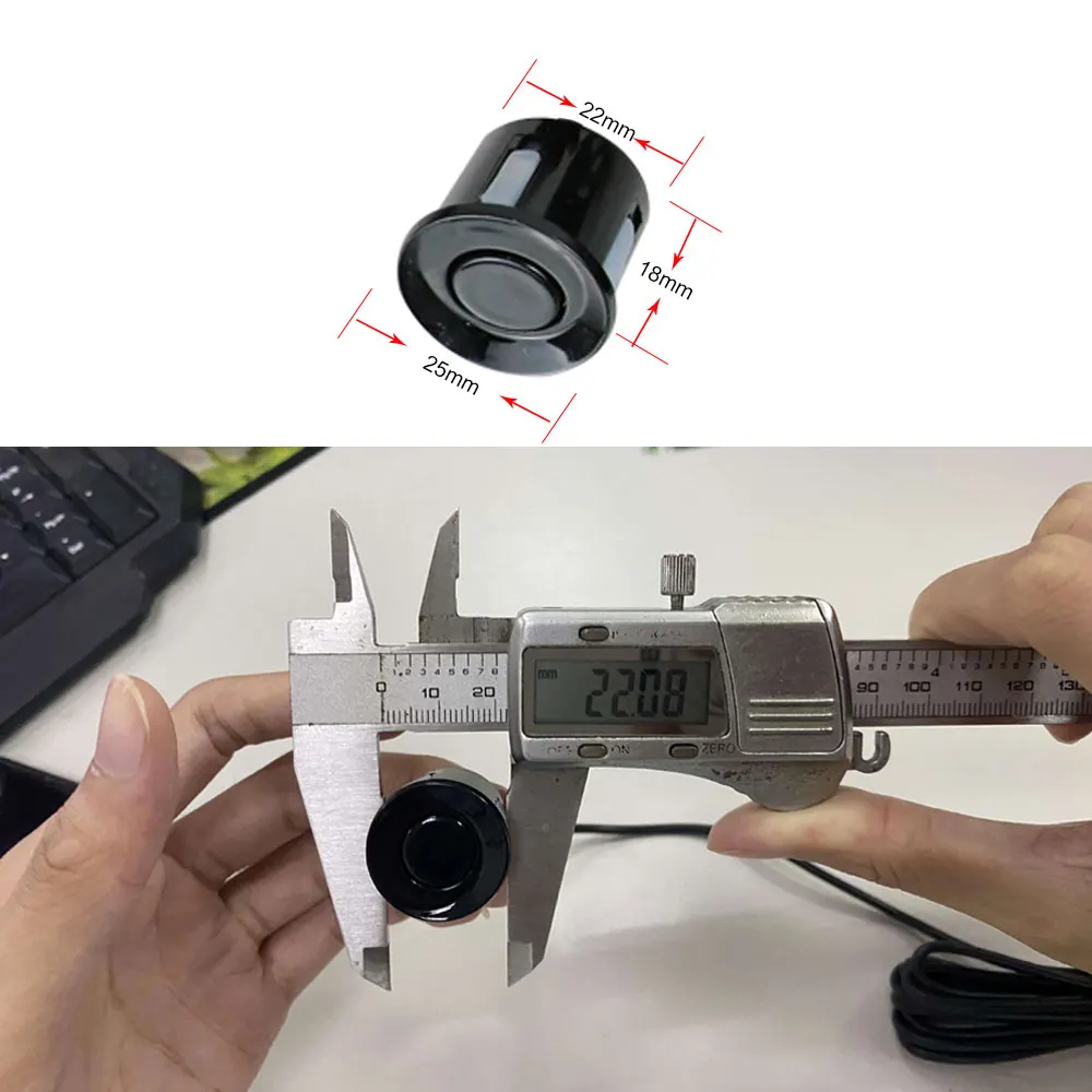 4 pieces Car Auto Parking Waterproof Sensor Car Reverse Radar Sound Alert Indicator Probe System